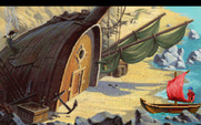 King's Quest V: Absence Makes the Heart Go Yonder! for IBM PC/Compatibles - A cozy looking boat house.