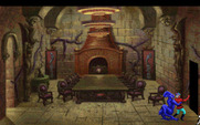 King's Quest V: Absence Makes the Heart Go Yonder! for IBM PC/Compatibles - A strange blue monster has caught Graham!