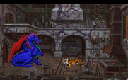 King's Quest V: Absence Makes the Heart Go Yonder! for IBM PC/Compatibles - Mordack transforms into a dragon, and Graham into a tiger...