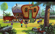 King's Quest V: Absence Makes the Heart Go Yonder! for IBM PC/Compatibles - A gypsy is here...
