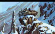 King's Quest V: Absence Makes the Heart Go Yonder! for IBM PC/Compatibles - Flying to safety!