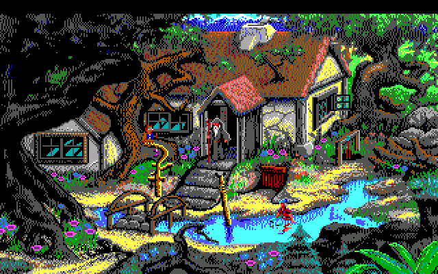 King's Quest V: Absence Makes the Heart Go Yonder! IBM PC/Compatibles Screenshot: The game begins here.