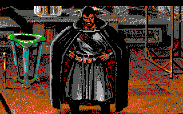 King's Quest V: Absence Makes the Heart Go Yonder! IBM PC/Compatibles Screenshot: Mordack is upset as usual.