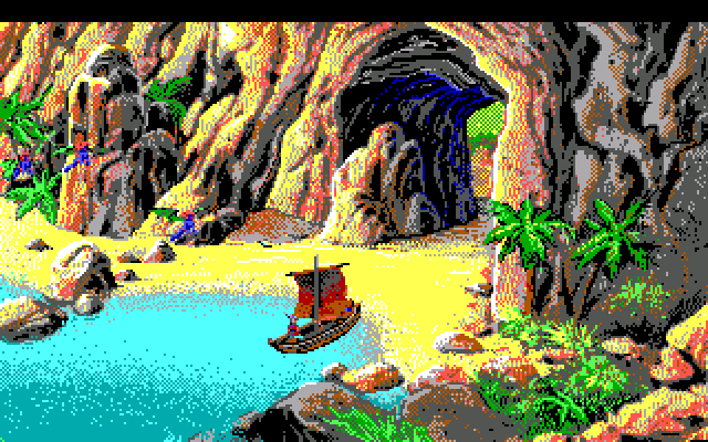 King's Quest V: Absence Makes the Heart Go Yonder! IBM PC/Compatibles Screenshot: Just arrived, and already in trouble.