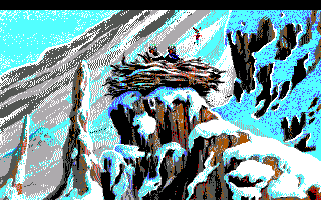 King's Quest V: Absence Makes the Heart Go Yonder! IBM PC/Compatibles Screenshot: Rescued at the last second!