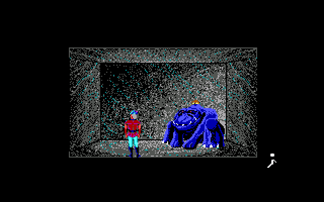 King's Quest V: Absence Makes the Heart Go Yonder! IBM PC/Compatibles Screenshot: A dead end in a maze, but who have I found?