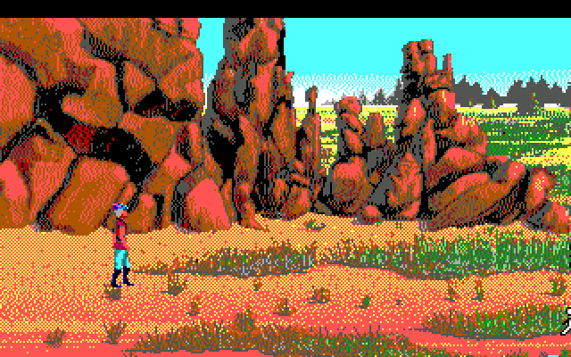 King's Quest V: Absence Makes the Heart Go Yonder! IBM PC/Compatibles Screenshot: Leaving the desert finally...