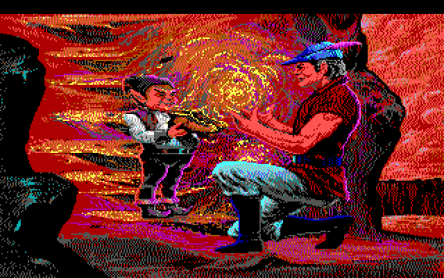 King's Quest V: Absence Makes the Heart Go Yonder! IBM PC/Compatibles Screenshot: The elf presents Graham with a pair of shoes.