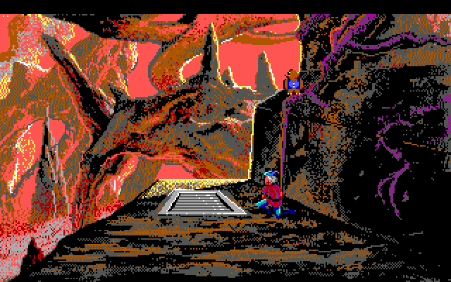 King's Quest V: Absence Makes the Heart Go Yonder! IBM PC/Compatibles Screenshot: Ah, a potential hidden entrance...