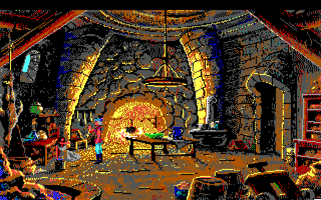 King's Quest V: Absence Makes the Heart Go Yonder! IBM PC/Compatibles Screenshot: Princess Cassima has been captured!