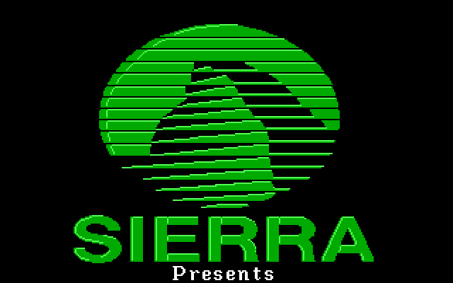 King's Quest V: Absence Makes the Heart Go Yonder! IBM PC/Compatibles Screenshot: Sierra logo.