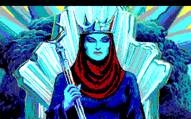King's Quest V: Absence Makes the Heart Go Yonder! IBM PC/Compatibles Screenshot: The ice queen.