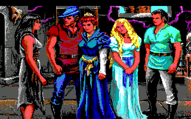 King's Quest V: Absence Makes the Heart Go Yonder! IBM PC/Compatibles Screenshot: A happing ending...and setting up the story for King's Quest VI.