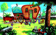 King's Quest V: Absence Makes the Heart Go Yonder! for IBM PC/Compatibles - A gypsy is here...