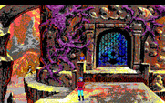 King's Quest V: Absence Makes the Heart Go Yonder! for IBM PC/Compatibles - The front door is locked, better find another way in...