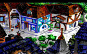 King's Quest V: Absence Makes the Heart Go Yonder! for IBM PC/Compatibles - Exploring the town.