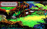 King's Quest V: Absence Makes the Heart Go Yonder! for IBM PC/Compatibles - Follow the elf to his home...
