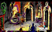 King's Quest V: Absence Makes the Heart Go Yonder! for IBM PC/Compatibles - That black cat looks suspicious...