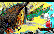 King's Quest V: Absence Makes the Heart Go Yonder! for IBM PC/Compatibles - A cozy looking boat house.