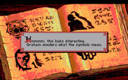 King's Quest V: Absence Makes the Heart Go Yonder! for IBM PC/Compatibles - Hmm, what's this book?