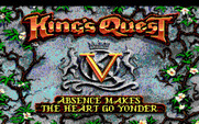 King's Quest V: Absence Makes the Heart Go Yonder! for IBM PC/Compatibles - Title screen.
