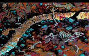 King's Quest V: Absence Makes the Heart Go Yonder! for IBM PC/Compatibles - Crawling through a tunnel.
