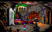 King's Quest V: Absence Makes the Heart Go Yonder! for IBM PC/Compatibles - Mordack is sleeping, better be quiet!