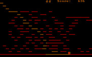 Caverns of Gink for IBM PC/Compatibles - The player has been hit!