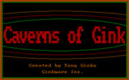 Caverns of Gink for IBM PC/Compatibles - Title screen.