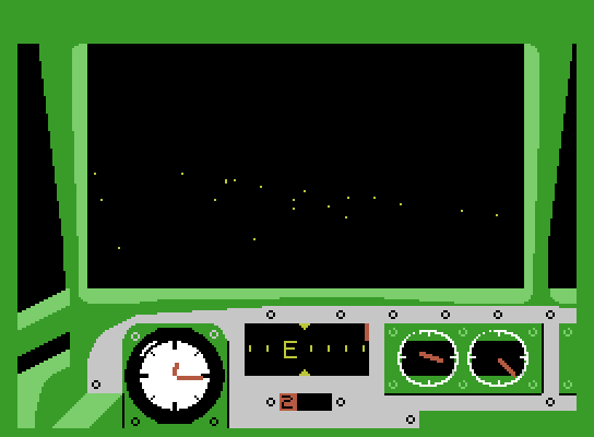 Dam Busters, The ColecoVision Screenshot: In flight.