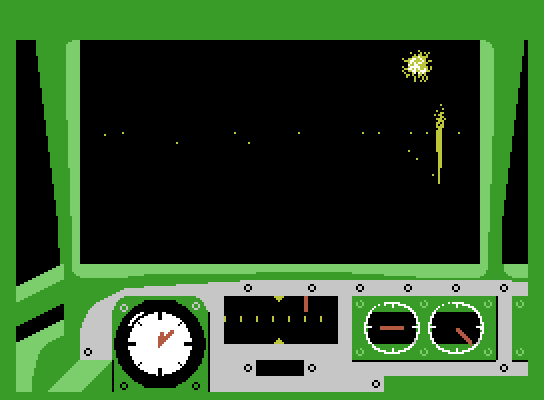 Dam Busters, The ColecoVision Screenshot: Navigating through more hostile territory.