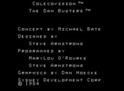 Dam Busters, The for ColecoVision - Title screen.