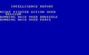 Dam Busters, The for IBM PC/Compatibles - Intelligence report.