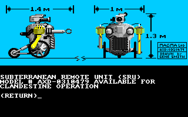 Hacker Amiga Screenshot: In this sequence you need to align and identify the robots...