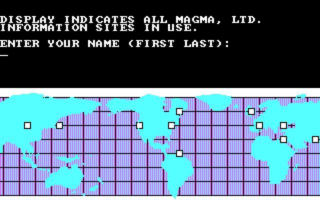 Hacker IBM PC/Compatibles Screenshot: Starting the game...