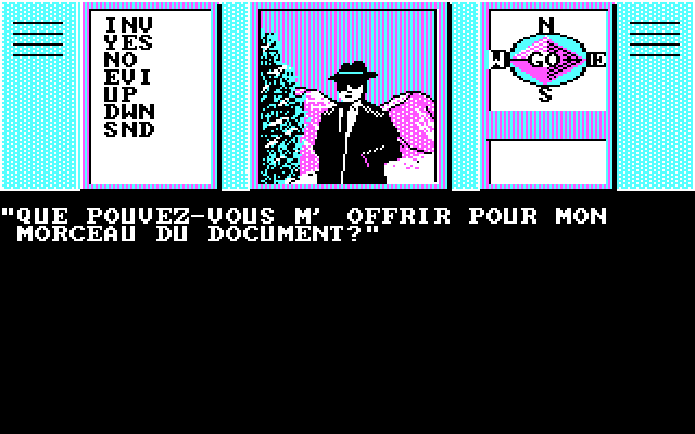 Hacker IBM PC/Compatibles Screenshot: Do you understand what he is saying?
