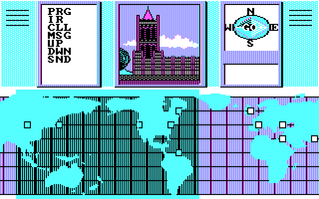 Hacker IBM PC/Compatibles Screenshot: Looks like I've arrived in London...