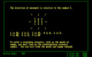 Amulet, The for IBM PC/Compatibles - Overview of the game controls