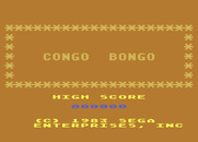 Congo Bongo for Atari 5200 - Title screen.