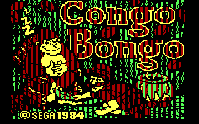 Congo Bongo IBM PC/Compatibles Screenshot: Title screen.