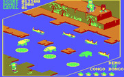 Congo Bongo for IBM PC/Compatibles - Game demo mode showing round 4.