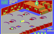 Congo Bongo for IBM PC/Compatibles - Game demo mode showing round 3.