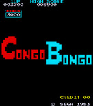 Congo Bongo for Arcade - Title screen.