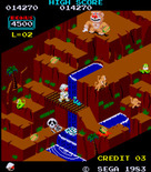 Congo Bongo for Arcade - Level 2 features even more obstacles.