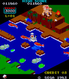 Congo Bongo for Arcade - I landed in the river after a poorly timed jump!