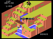Congo Bongo for ColecoVision - Game over.