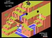 Congo Bongo for ColecoVision - Almost near the top...