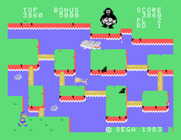 Congo Bongo for Sega SG-1000 - Start of round 2.