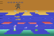 Congo Bongo for Atari 2600 - Jumping across the river...
