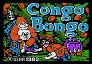 Congo Bongo for Apple II - Title screen.